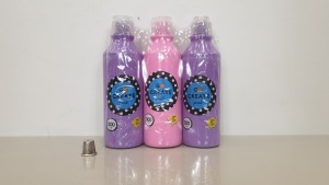 144 X BRAND NEW TESCO GO CREATE PRETTY PASTEL PAINT (300ML) IN COLOURS PINK AND PURPLE - IN 12 BOXES