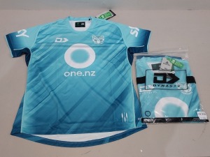 10 X BRAND NEW DYNASTY OFFICIAL NRL MERCHANDISE WARRIORS TRAINING JERSEYS IN SIZES M- L-XL £74.99 PP