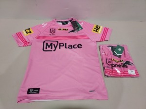 10 X BRAND NEW ONEILLS OFFICIAL NRL MERCHANDISE PANTHERS RUGBY JERSEYS IN PINK IN SIZES M-L-XL-2XL £89.99 PP