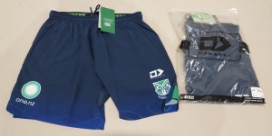 10 X BRAND NEW ONEILLS OFFICIAL NRL MERCHANDISE WARRIORS PLAYING SHORTS IN SIZES XL-2XL - £39.99 PP