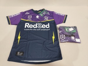 10 X BRAND NEW ONEILLS OFFICIAL NRL MERCHANDISE MELBOURNE STORM JERSEYS IN VARIOUS SIZES £89.99