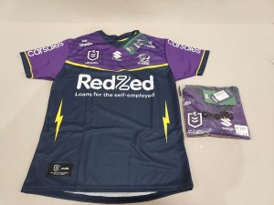 10 X BRAND NEW ONEILLS OFFICIAL NRL MERCHANDISE MELBOURNE STORM JERSEYS IN VARIOUS SIZES £89.99