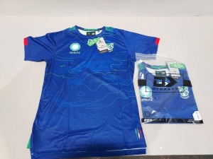 10 X BRAND NEW ONEILLS OFFICIAL NRL MERCHANDISE WARRIORS TRAINING JERSEYS IN BLUE VARIOUS SIZES - £39.99