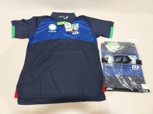 10 X BRAND NEW ONEILLS OFFICIAL NRL MERCHANDISE WARRIORS POLO JERSEYS IN BLUE VARIOUS SIZES - £39.99