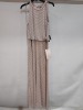 5 X BRAND NEW ADRIANNA PAPELL MAXI DRESS IN NUDE / SILVER SIZE 12- £230PP