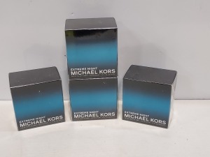 4 X BRAND NEW MICHAEL KORS EXTREME NIGHT EAU DE TOILETTE SPRAY 70ML - £54 - CELLOPHANE FACTORY SEALED (MANUFACTURED APRIL 2018)