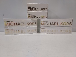 6 X BRAND NEW MICHAEL KORS SEXY AMBER EAU DE PARFUM 4X 100ML AND 2X 50ML - CELLOPHANE FACTORY SEALED (MANUFACTURED APRIL 2018)