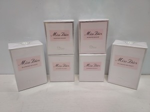 6 X BRAND NEW DIOR BLOOMING BOUQUET NATURAL SPRAY 2X 100ML AND 4X 30ML - CELLOPHANE FACTORY SEALED (MANUFACTURED JAN 2023)