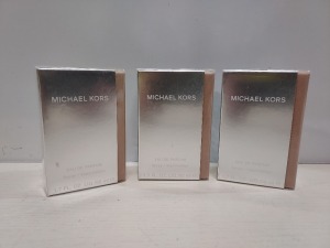 3 X BRAND NEW MICHAEL KORS EAU DE PARFUM SPRAY 50ML - CELLOPHANE FACTORY SEALED (MANUFACTURED JAN 2023)