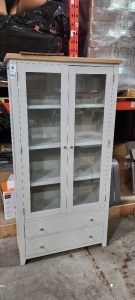 1 X BRAND NEW DISPLAY STORAGE UNIT IN GREY SIZE W950 X D370 X H 1911 MM