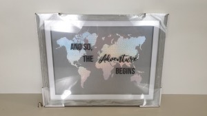 120 X BRAND NEW HOLOGRAPHIC MAPS "SO THE ADVENTURE BEGINS" - IN 30 BOXES