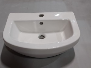 5 X BRAND NEW ELATION CAYTON CLOAKROOM SEMI RECESSED BASIN SIZE W46 L36 D13 CM P CODE 891