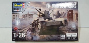 60 X BRAND NEW REVELL LEVEL 4 WORLD OF TANKS T-26 TANK - 172 PARTS - 13.2 CM IN 5 BOXES