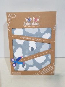 101 X BRAND NEW BYE BYE BLANKIE BABY BLANKETS IN GREY