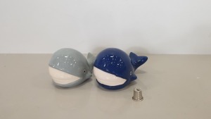 432 X BRAND NEW WHALE ORNAMENTS