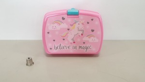 84 X BRAND NEW BELIEVE IN MAGIC UNICORN LUNCH BOXES IN 7 BOXES