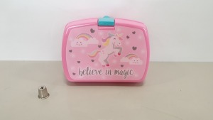 84 X BRAND NEW BELIEVE IN MAGIC UNICORN LUNCH BOXES IN 7 BOXES