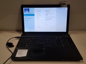 1 X TOSHIBA C50 LEPTOP - INTEL PENTIUM N3520 - 60 GB SSD HD - 8GB RAM - WINDOWS 10 - WITH CHARGER ( FULLY WIPED - O/S INTACT )