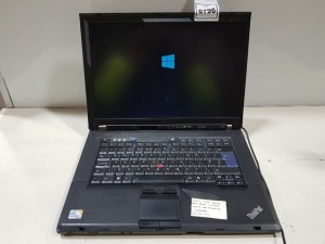 1 X LENOVO T500 LAPTOP - INTEL P8600 2.4 GHZ - WINDOWS 10 ( NOT ACTIVATED ) 320 GB HDD - WITH CHARGER ( FULLY WIPED - O/S INTACT )