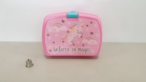 84 X BRAND NEW BELIEVE IN MAGIC UNICORN LUNCH BOXES IN 7 BOXES