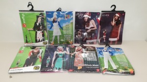 48 X BRAND NEW FANCY DRESS COSTUMES IE. SMIFFYS, FEVER - IN 2 CARTONS