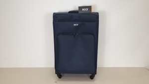 4 X BRAND NEW ROCK LONDON NEO-LITE SUITCASES (2.7KG, 4 X WHEELED SPINNERS AND STRONG MOULDED BASE)
78 X 48 X 31cm