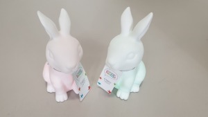 34 X GEORGE HOME RABBIT LIGHTS (COLOUR CHANGING) IN 17 INNER CARTONS (TOTAL RRP £330)