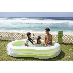 7 X BRAND NEW JILONG GIANT FIGURE OF 8 POOL - 2 INFLATABLE RINGS FOR STABLE AND SECURE POSITION ( 240 CM X 140CM X 47 CM )RRP £ 39.99 - TOTAL RRP £279.93