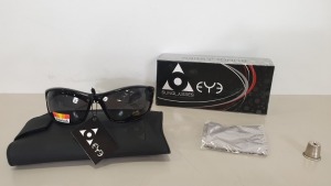 40 X UNISEX BLACK POLARIZED SUNGLASSES - UV400 - UVA & UVB RESISTANT LENSES FILTER CATEGORY 3 WITH A CLEANING CLOTH & CARRY CASE - RETAIL READY INDIVIDUALLY BOXED - IN 1 OUTER CARTON (EYESG1) - (ORIG RRP £19.00 EACH)