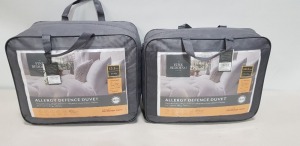 4 X BRAND NEW THE FINE BEDDING COMPANY ALLERGY DEFENCE DUVETS 2 DOUBLE 13.5 TOG AND 2 DOUBLE 10.5 TOG .