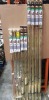 9 X PIECE BRAND NEW MUSBURY 28MM METAL CURTAIN POLE SET'S 4 SIZE 400CM , 2 SIZE 300CM , 3 SIZE 150CM ALL IN BRIGHT BRASS FINISH.