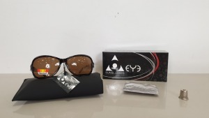 40 X LADIES POLARIZED SUNGLASSES - UV400 - UVA & UVB RESISTANT LENSES FILTER CATEGORY 3 WITH A CLEANING CLOTH & CARRY CASE - RETAIL READY INDIVIDUALLY BOXED - IN 1 OUTER CARTON (EYESG4) - (ORIG RRP £19.00 EACH)