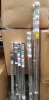 12 X PIECE BRAND NEW MUSBURY 28MM METAL CURTAIN POLE SET'S 3 SIZE 200CM , 3 SIZE 300CM , 5 SIZE 250CM AND ONE EASY FLOW RINGS INC NYLON INSET FOR SILENT RUNNING ALL IN CHROME