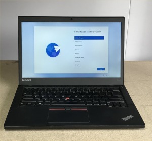 LENOVO T450S LAPTOP - INTEL Is-5300 CPU, 8GB RAM, 128GB SSD (N0 CHARGER) - DATA WIPED & WINDOWS 11 INSTALLED