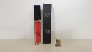 80 X LIGHT UP LIP GLOSS WITH MIRROR - YOU JOUE - RED (JUICY GUAVA) IN RETAIL BOX - IN 1 CARTON (YJGTR2) - (ORIG RRP £12.00 EACH)