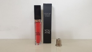 80 X LIGHT UP LIP GLOSS WITH MIRROR - YOU JOUE - RED (JUICY GUAVA) IN RETAIL BOX - IN 1 CARTON (YJGTR2) - (ORIG RRP £12.00 EACH)