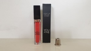 80 X LIGHT UP LIP GLOSS WITH MIRROR - YOU JOUE - RED (JUICY GUAVA) IN RETAIL BOX - IN 1 CARTON (YJGTR2) - (ORIG RRP £12.00 EACH)