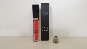 80 X LIGHT UP LIP GLOSS WITH MIRROR - YOU JOUE - RED (JUICY GUAVA) IN RETAIL BOX - IN 1 CARTON (YJGTR2) - (ORIG RRP £12.00 EACH)