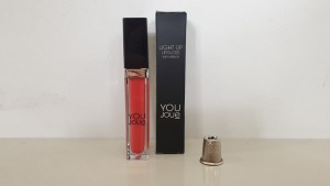 80 X LIGHT UP LIP GLOSS WITH MIRROR - YOU JOUE - RED (JUICY GUAVA) IN RETAIL BOX - IN 1 CARTON (YJGTR2) - (ORIG RRP £12.00 EACH)