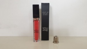 80 X LIGHT UP LIP GLOSS WITH MIRROR - YOU JOUE - RED (JUICY GUAVA) IN RETAIL BOX - IN 1 CARTON (YJGTR2) - (ORIG RRP £12.00 EACH)