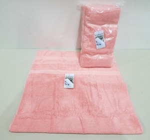 30 X BRAND NEW MUSBURY SOFT 'N' DRY BATH TOWELS IN ROSE COLOUR (SIZE : 70 X 135 CM ) - IN 2 BOX