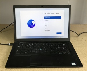 DELL LATITUDE 7490 LAPTOP, INTEL i7-8650U CPU, 8GB RAM, 256 GB SSD (DATA WIPED & WINDOWS 11 INSTALLED) - WITH CHARGER