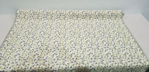 1 X ONE ROLL OF JACQUARD CURTAIN FABRIC BRAND - ILIV DEISGN - CLARCE COLOURWAY - CORNFLOWER 137 CM WIDTH -APPROX 8 METER RRP £20.99 PER SQUARE METRE - TOTAL £167.92 EST