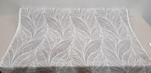 1 X ONE ROLL OF JACQUARD CURTAIN FABRIC BRAND - ILIV DESIGN- TAHIITI COLOURWAY DOVE GREY 137 CM WIDTH - 25 M LENGTH RRP £41.99 PER SQUARE METRE - TOTAL £1049.75 EST