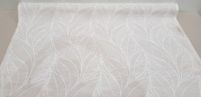 1 X ONE ROLL OF JACQUARD CURTAIN FABRIC BRAND - ILIV DESIGN - TAHOITI COLOURWAY - STONE 137 CM WIDTH - APPROX 10 M LENGTH RRP £21.99 PER SQUARE METRE - TOTAL £219.99 EST