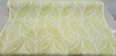 1 X ONE ROLL OF JACQUARD CURTAIN FABRIC BRAND - ILIV DESIGN - TAHITI COLOURWAY - KIWI 137 WIDTH - APPROX 25 M LENGTH RRP £41.99 PER SQUARE METRE - TOTAL £1049.75 EST