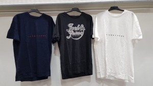 17 X BRAND NEW JACK & JONES T SHIRTS IN WHITE , NAVY AND BLACK IN MIXED SIZES - RRP TOTAL £204