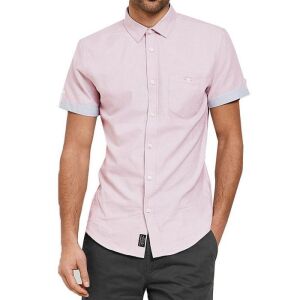 12 X BRAND NEW DESIGNER THREADBARE SHIRTS IN OXFORD PINK IN MEDIUM RRP £29.99 EACH TOTAL £359.88