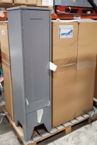 6 X BRAND NEW AQUAMODE TALL UNIT - IN DUST GREY COLOUR SIZE : HEIGHT 144 CM / WIDTH WIDTH 34.5 CM / DEPTH 35.5 CM ) - PROD CODE: 29428/421 - ON 1 PALLET