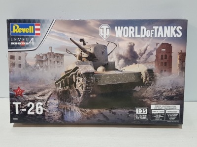 48 X BRAND NEW REVELL T-26 WORLD OF TANKS IN 4 BOXES